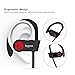 HIPPOX HP-020 Bluetooth Headphones, Moov Sweat Proof V4.1 IPX4 Wireless Sports Earbuds Headset with Mic and Noise Cancelling for iPhone 7/7 Plus, Samsung, iPhone and Android Phones