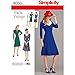Simplicity 8050 1940's Vintage Fashion Women's Collared Dress Sewing Pattern, Sizes 6-14