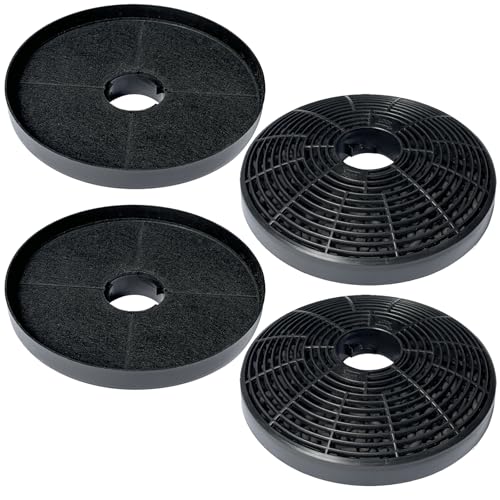 Beaufan CBCF002 Activated Carbon Filter Compatible with CIARRA CBCS6201, CBCB6201, CBCB6736C, CBCS6906D, CBCB6906D, CBCS9201, CBCB9201 (Pack of 4)