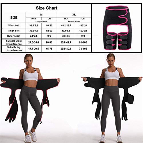 Waist Trainer for Women, 3 in 1 Slimming Support Belt Lift Butt Hip Enhancer Thigh Trimmers Lifter Shaper Waist Slimming for Women Weight Loss
