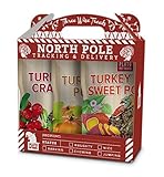 Plato Pet Treats--Turkey Holiday Box: Turkey with Pumpkin, Turkey with Cranberry, Turkey with Sweet Potato, All-Natural, Non-GMO, No Artificial Flavors or Preservatives, Made in USA