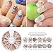 Indexu Rose Gold Rivet 3D Nail Decoration DIY Mixed Shaped Nail Art Decals Tips (Rose Gold)