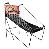 Ancheer Electronic Basketball Game Double Shot Basketball Arcade Game 8-in-1 Electronic Hoops with 5 Balls & Scoring