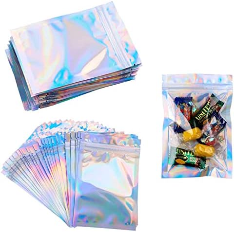 NA [Upgraded] 100PCS Resealable Ziplock Pouch Mylar Foil Bags