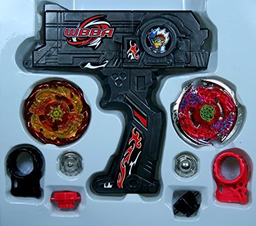 Gyro Fusion Top Metal Master Fight Rare Gyro 4D Launcher Grip Toy Sets E(Black) ,The latest popular toy for children