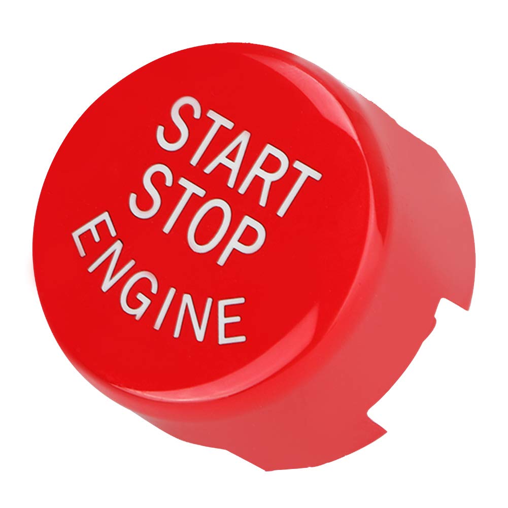 Engine Start Stop Button Cover, Car Engine Start Stop Push Button Switch Cover with Screwdriver & Clay for G F Chassis F20 F21 F22 F23 F30 F31 F32 F33 F10 F11 G30 F12 F13 F01 F02(Red)
