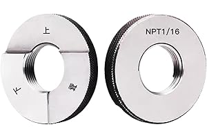 External Screw Gage Fine Ring Gauge, NPT Thread Plug 60 Degree Measuring Tool with Multiple Sizes(Ring Gauge,NPT 1/4)