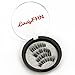 Triple Magnetic Eyelashes by LadyFHN | 3D Reusable 3 Magnets False Lashes for Natural Look (1 Pair 4 Pieces) No Glue & No Pain + Extension Applicator Tool Remover Clip Tweezers Nipper plus Ebook