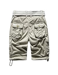 Bermudas de algodón para dama, corte relajado, informales, con múltiples bolsillos