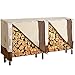 SONGMICS Heavy Duty Log Rack Cover Waterproof Firewood Cover 8ft UGLC96M
