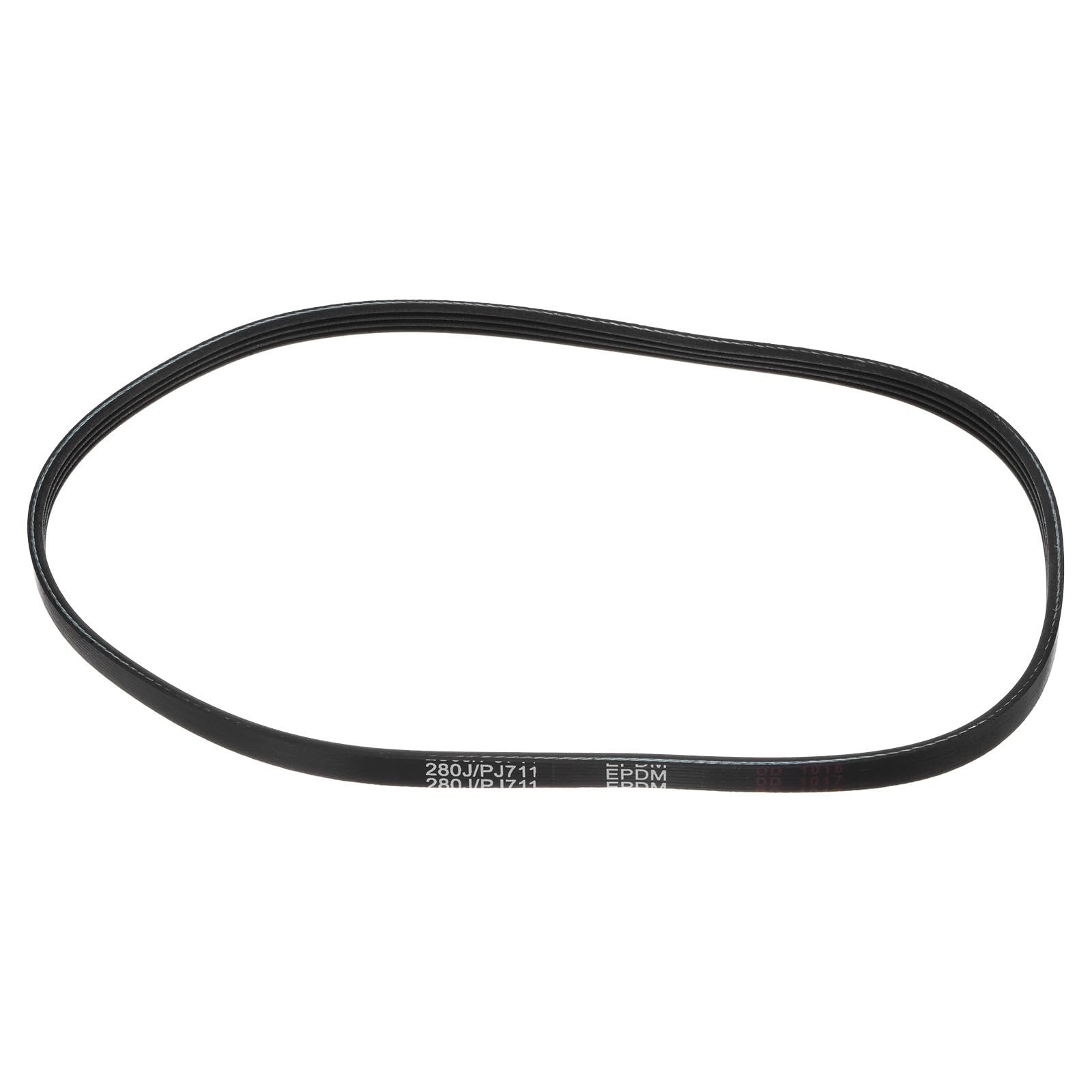 Photo 1 of uxcell 280J4 PJ V-Ribbed Belt 4 Ribs 28" Length x 0.37" Width x 0.14" Height, EPDM Poly V Belt, Multi Wedge Micro V Serpentine Belt