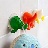 MMRM 3D Animal Tail Shape Bathroom Kitchen Cloth Hand Towel Hook Hanger with Suction Cup Random Pattern - 1 Count