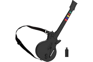 DOYO Guitar Hero Guitar for PS3 and PC, Wireless Guitar Hero Controller with Strap for Clone Hero, Rock Band 1/2 and Guitar H