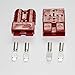 X-Haibei Battery Quick Connector Kit 50amp awg Plug Connect Disconnect Winch Trailer Red (6AWG)
