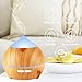 Aromatherapy Essential Oil Diffuser, Avaspot 250ml Wood Grain Ultrasonic Aroma Diffuser Cool Mist Humidifier with Auto Shut Off, 7 LED Colors and Adjustable Mist Mode for Yoga, Office, Bedroom