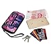 Unisex Portable Washable Travel All Smartphone Wristlets Bag Clutch Wallets, Change Purse,Pencil Bag,Cosmetic Bag Pouch Coin Purse Zipper Change Holder With Strap (Purple Butterfly)