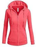 ViiViiKay Womens Casual Warm Thermal Knitted Solid Zip-up Hoodie Thin Jacket