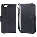 Arae Wallet case for iPhone 6s Plus/iPhone 6 Plus [Kickstand Feature] PU Leather with ID&Credit Card Pockets for iPhone 6 Plus / 6S Plus 5.5 inch (not for 6/6s) (Black)