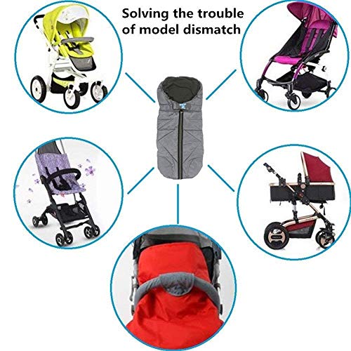 Lemonda Winter Outdoor Tour Waterproof Baby Infant Stroller Sleeping Bag Warm Footmuff Sack,Anti-Kicking Sleeping Nest,Wearable Stroller Blanket (Grey)