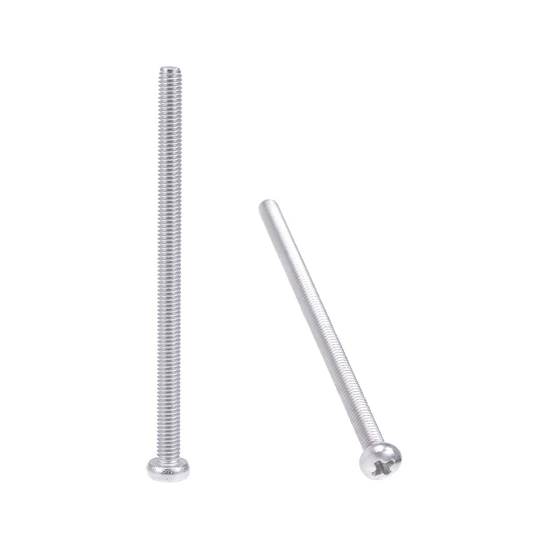 sourcing map M3x50mm Machine Screws Pan Phillips Cross Head Screw 304 Stainless Steel Fasteners Bolts 30Pcs