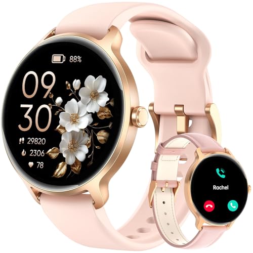 Smart Watch for Women Compatible iPhone/Android/Samsung,1.27" Montre Intelligente Femme with Heart Rate/Sleep/Health Monitor, Waterproof Ladies Digital Fitness Tracker,120+ Sports Mode