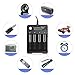 18650 Battery Charger, 4-Slots USB Battery Charge for 3.7V Li-ion TR IMR 10440 14500 16650 18650 16340(RCR123) Batteries, LED USB Intelligent Rechargeable Battery Charger (1pcs Battery Charger)