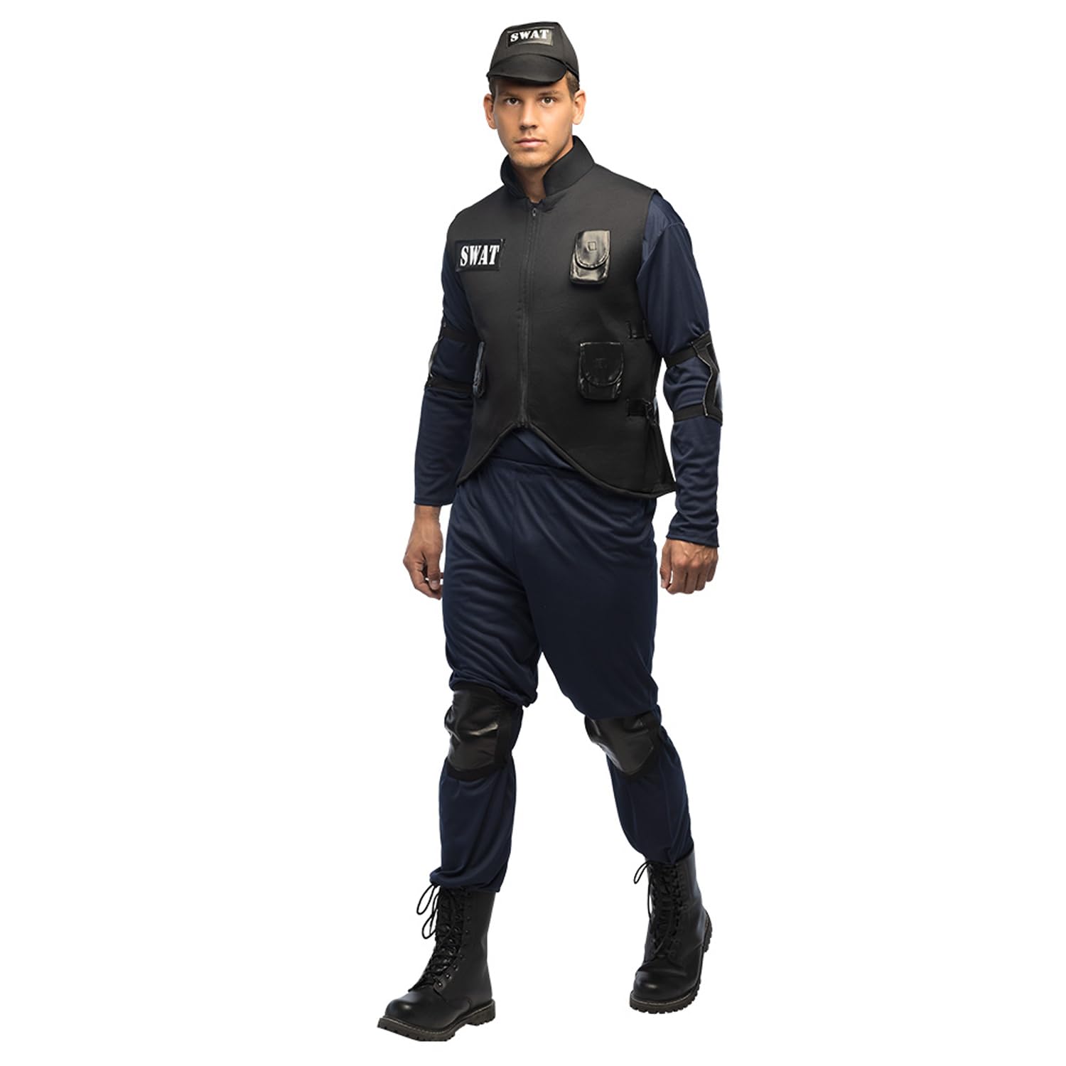 Boland 84110 Adult SWAT Agent Costume, Multicoloured, XL