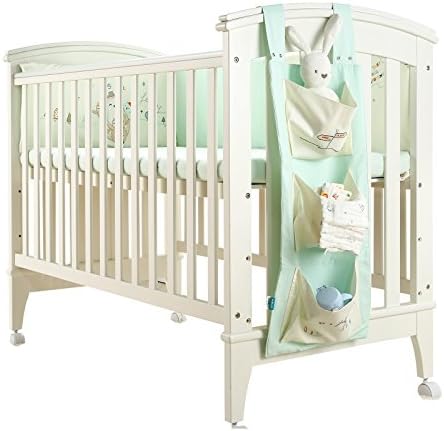 3 Pockets Hanging Bedside Caddy for Baby Bed Cot Stroller Kids' Organiser Storage 106208