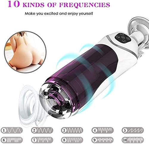 Deep Throat Hands Free Six Toys Sùcking Telescopic Piston Rotate Oral Masturabation Cup Device Relax Muscle,Sexy Underwear Toy for Men