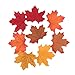 Sun Goodtimes Package of Approximately 200 Assorted Rich Fall Colored Silk Maple Leaves for Weddings, Events and Decorating