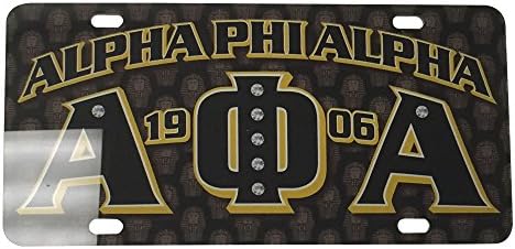 #PRFLP - Alpha Phi Alpha Fraternity License Plate Car Tag - Printed Graffiti Name/Letters