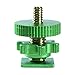 Cam Caddie Flashner ¼” – 20 inch Tripod Screw to Hot/Cold Shoe Adapter/Flash Converter - Standard Quarter Twenty Threaded Post Made from High Strength Steel and Aluminum (Green)