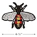 Bee Embroidered Iron-On Patch, Embroidery Applique by 2 pcs, 4-1/2