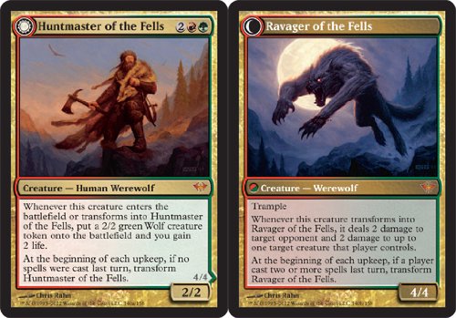 Magic: the Gathering - Huntmaster of the Fells // Ravager of the Fells (140) - Dark Ascension