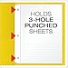 Oxford Two-Pocket Folders w/Fasteners, Yellow, Letter Size, 25 per Box (57709)