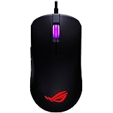 ASUS ROG Harpe Mini Core Wired Gaming Mouse – Wired USB, Small Compact Design, Right-Handed, 52g Lightweight, 12K DPI, Pro-Approved, Gear Link Web-Based Configuration, PC/Mac Support - Black