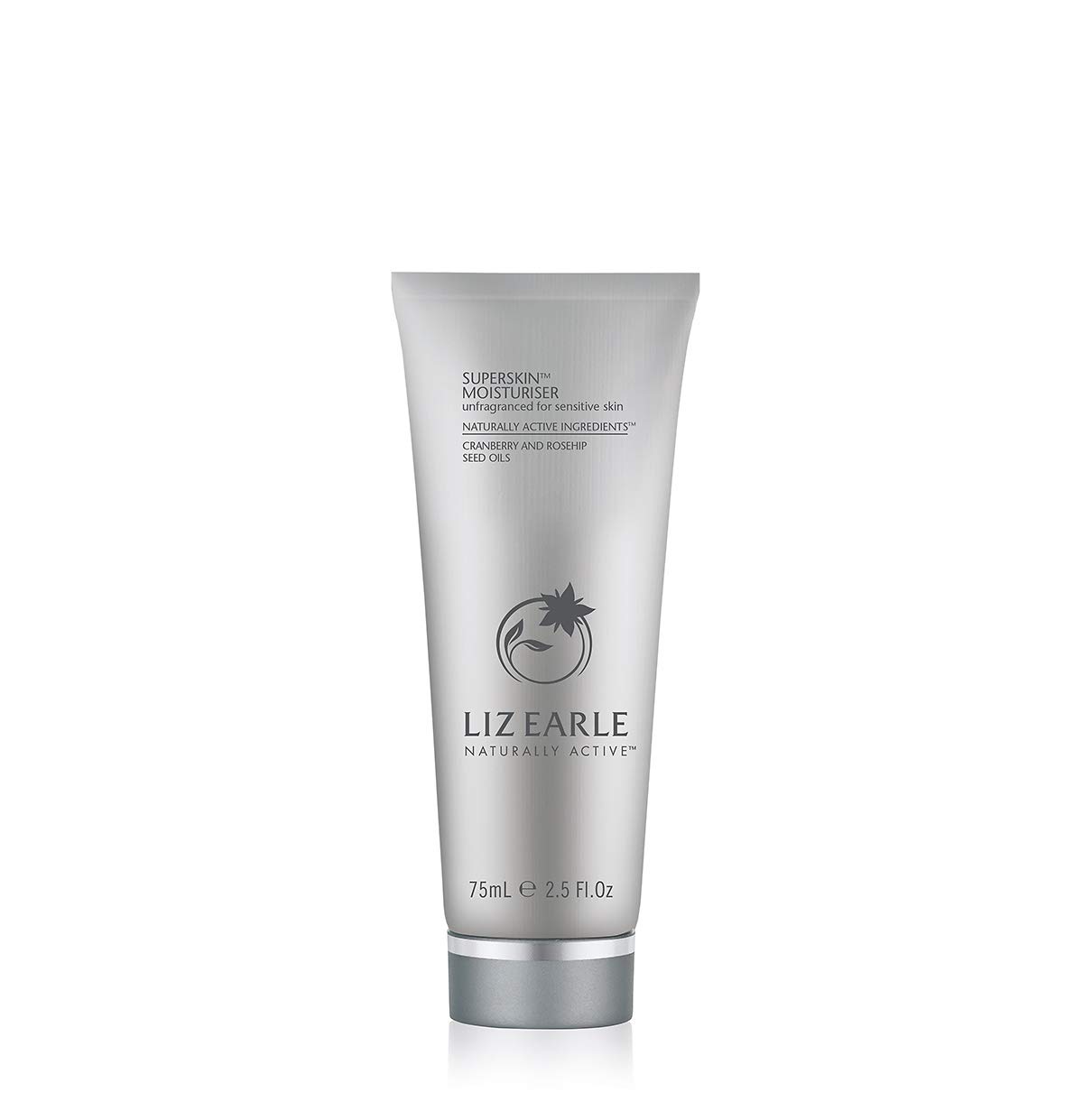 Liz Earle SUPERSKIN Moisturiser for sensitive skin UNFRAGRANCED 75ml SUPERSIZED (boxed) with Cranberry & Rosehip Seed oils