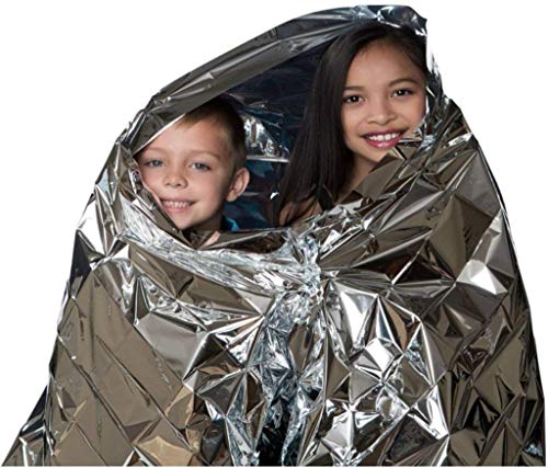 OIG Brands Emergency Thermal Blanket Mylar 10 Pack – Weatherproof and Perfect for Emergency Preparedness, Survival Gear, 72 Hour Kits, Camping