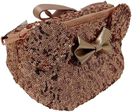 rose gold sequin fanny pack