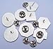 Pokemon Gym Badges: Johto - Gen 2 - Johto League - Ash Ketchum Cosplay Collection (Silver Trim)