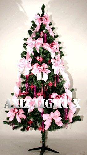 クリスマスツリー装飾例180ｃｍ ピンク ノーブルツリー B00ejfdgzi おもちゃ雑貨 1年保証