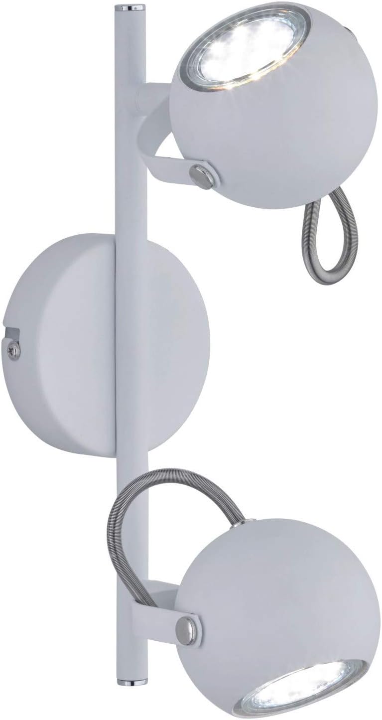 Reality Leuchten Bastia Ceiling Light, Metal, Matt White, Matte White