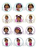 African American Girl Boss Baby Edible Cupcake Toppers (12 Images) Cake Image Icing Sugar Sheet Edible Cake Images