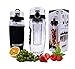 Adywe Fruit Infuser Water Bottle and Insulating Sleeve, 32 Oz, Durable, Eco-Friendly Tritan, for sport plastic Water bottle(black)