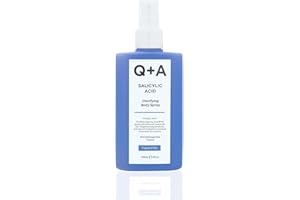 Q+A Salicylic Acid Body Spray (150ml), Clarifying Body Mist, Exfoliating Spray with Succinic Acid and Aloe Vera, Targets Brea