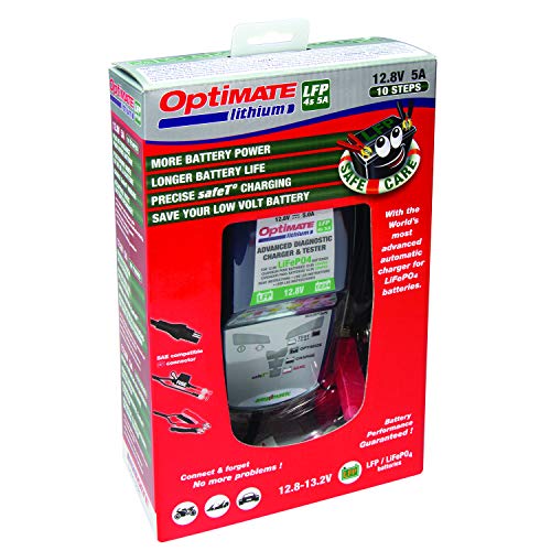 Optimate Tecmate optimate lithium 4s 5a, tm-290, 10-stappen 12.8v 5a gesloten accu besparende lader & druppellader - Image 5