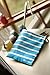 Lunchskins Reusable Zippered Sandwich Bag, Aqua Stripe