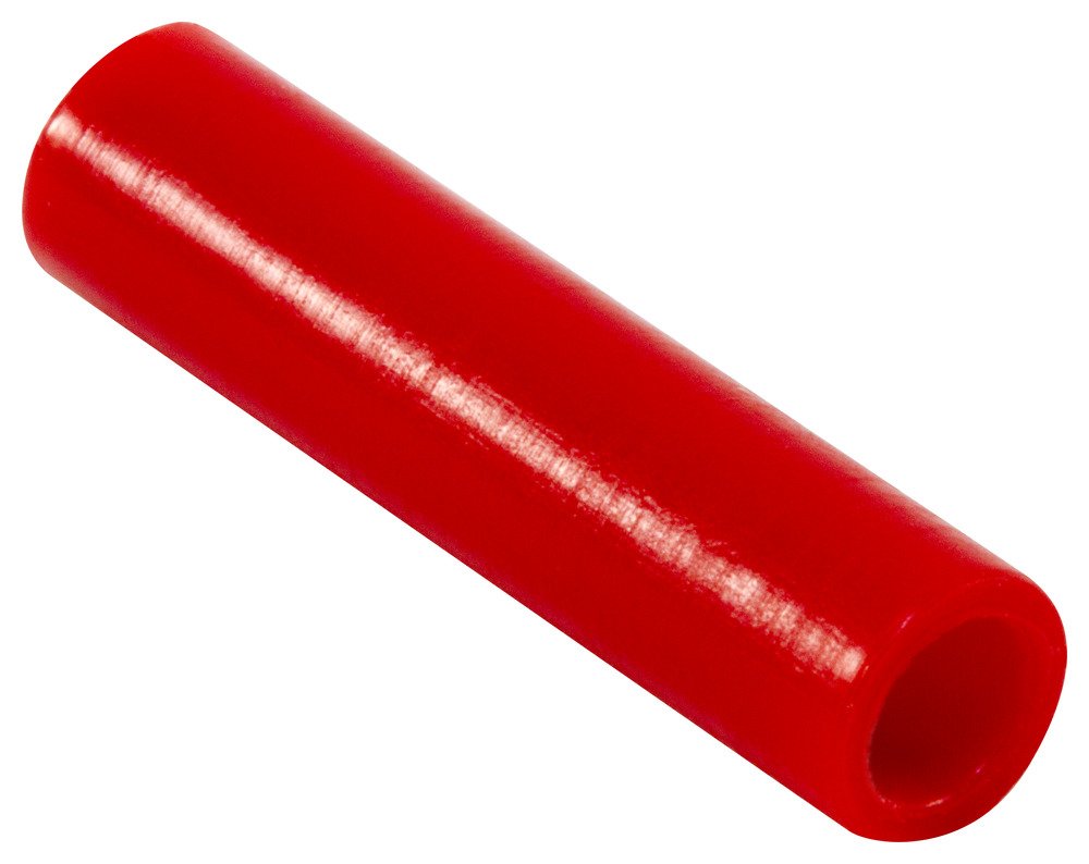 Caplugs Z211L1AK1 Plastic Sleeve Cap for Tube Ends. SC-211-L, PE-LD, Cap ID .125" Length .75", Red (Pack of 500)