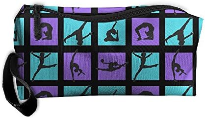 Women And Child Gymnastics Game Travel Toiletry Bag Makeup Pouch Organizers