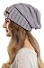 Brook + Bay Slouchy Beanie, Women's Winter Hats, Beanie Slouch Hats for Cold Weather, Oversized Beanie Knitted Hats for Women Gray